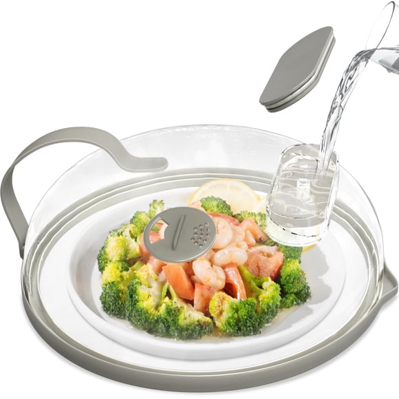 Funda antisalpicaduras para microondas con vaporizador de agua de 26 cm NUTIKAS