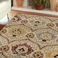 thumbnail image 5 of BNM Vintage Floral Damask Indoor Area Rug, 8' x 10', Camel, 5 of 6