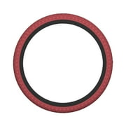 XMXY Car Steering Wheel Cover, Red Vintage Damask Design Non-Slip Jeep Truck Universal Elastic Steering Wheel Protector 15 inch