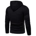 thumbnail image 3 of Fesfesfes Men's Long Sleeve Fall Winter Patchwork Hoodies Top Blouse, 3 of 3