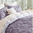 thumbnail image 4 of Funda de edredón, tamaño king, reversible, color morado grisáceo, 4 of 7