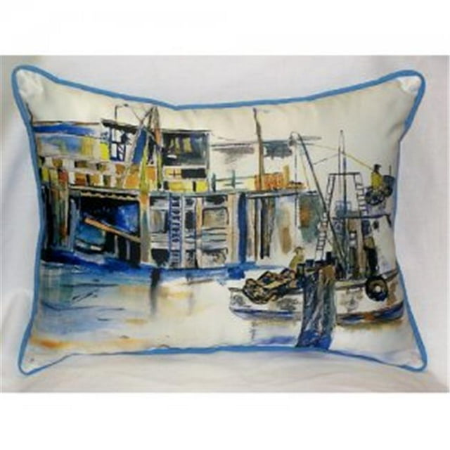 Betsy Drake ZP929 Bateau de Pêche Jeter Oreiller- 20 x 24 Po.