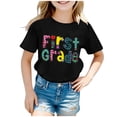 thumbnail image 3 of LILIYA First Day Of School Shirt Girls Boys Hello Kindergarten Casual Casual Short Sleeve T-Shirt Summer Outfit, 3 of 5
