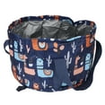 thumbnail image 3 of Collapsible Foot Bath Basin, Home Foot  21L Large Capacity Waterproof Collapsible Foot Soaking Bath Basin With Storage Bag For Travel Camping Gray,Dark Blue, 3 of 8