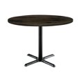 thumbnail image 4 of KFI Studios Urban Loft 2.5' Round Dining Table, Barnwood, Black X Base, 4 of 6