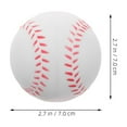 thumbnail image 2 of HOOWIFFY 4Pcs Training Baseballs White Soft PU Material Safe for Outdoor Baseball Practice, 2 of 8