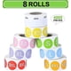 thumbnail image 3 of Clothing Size Sticker Labels Round Color Stickers With Black Text 8 Rolls 7 Sizes And One Roll Blank, 3 of 5