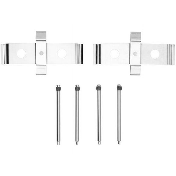 Front Brake Hardware Kit - Compatible with 2016 - 2021 Tesla X 90D 2017 2018 2019 2020