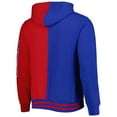 thumbnail image 3 of Men's Mitchell & Ness Blue/Red New Jersey Nets Big & Tall Hardwood Classics Split Pullover Hoodie, 3 of 3