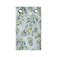 thumbnail image 1 of Floral Hanging Pocket Organizer, Abstract Summer Blossom Botany Pattern, Printed Polyester Storage Bag with Pockets, 9" x 16", Pale Blue Teal Mustard, 1 of 2