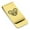 Gold, variant on Stainless Steel Geometric Polygon Koala Animal Classic Slim Money Clip Credit Card Holder