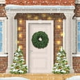 thumbnail image 6 of Hvmvliv 11.81in Green Pine Christmas Wreath for Front Door Artificial Christmas Decoration Simulation Pvc Wreath Outdoor Christmas Decoration Green, 6 of 8