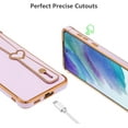 thumbnail image 3 of for Samsung Galaxy S21 5G Case with Wristband Kickstand Plating Case Cover Slim Glossy Bling Phone Case Soft TPU Shockproof Bumper Case Luxury Electroplated Case,Purple, 3 of 12