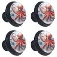 thumbnail image 2 of 4 Pcs Octopus Knobs for Kitchen Cabinet Cupboard Dresser Bookcase Drawer Pulls Handles Round Home Decor, 2 of 8