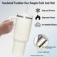 thumbnail image 2 of Vaso Aislado de Acero Inoxidable 40 oz con Asa y Pajita 1200 ml, 2 of 5