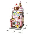 thumbnail image 5 of MACTANO House Building Block Set Ice Cream Shop Building Brick Toy for Adult Kid 344PCS, 5 of 5