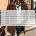 thumbnail image 6 of Ounisa Women's Lapel Peacoat Solid Color Blend Coat Double Pockets Long Sleeve Business Winter Outerwear, 6 of 6
