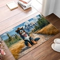 thumbnail image 2 of Welcome Fall Western Cowboy Bernese Mountain Dog Enjoys Majestic Autumn Doormat Berner Lover Gifts Indoor Outdoor Welcome Mat - 01007, 2 of 5