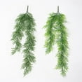 thumbnail image 6 of Lshn Artificial Greenery Pine Needle Hanging Vines Fake Fern Plastic Plant for Home Office Indoor Outdoor Decoration The Original Real Touch Norfolk Pine Garland Artificial Springeri Fern, 6 of 8