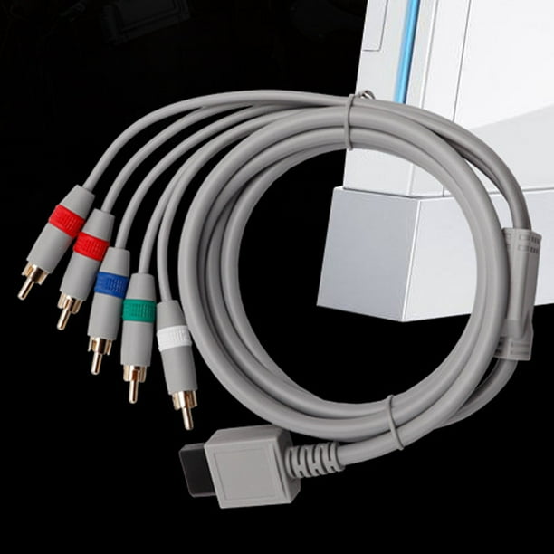 Cable AV HDTV de componentes 1080p transparente gris diseno chapado en oro 1 8 m de largo Cable de repuesto con 10 nucleos Walmart en linea