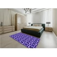 thumbnail image 5 of Ahgly Company Machine Washable Indoor Rectangle Transitional Cobalt Blue Area Rugs, 5' x 8', 5 of 7