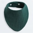 thumbnail image 4 of Zanarzt Baby Girl Bibs Muslin Baby Bibs Baby Bandana Drool Bib for Drooling and Teething Cotton Soft Absorbent for Girls Boys Dark Green, 4 of 9