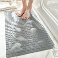 Square Shower Mat Extra Large Non Mat For Elderly & Kids Bathroom Drain