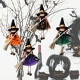 thumbnail image 6 of Uutvery Halloween Witch Doll Pendant with Broomstick,Cute Hanging Witch Doll Ornament with Gauze Skirt for Hanging or Shelf Display, Haunted House Room Door and Window Decoration, 6 of 6