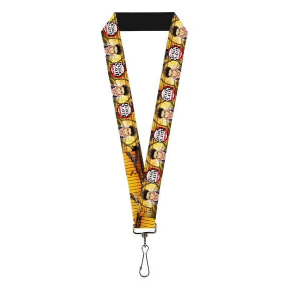 Demon Slayer Lanyard, Demon Slayer Gyomei Himejima Chain Pose and Title Logo, Elastic