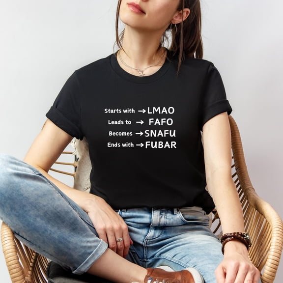 JavaC LMAO, FAFO, SNAFu, FUBAR, Funny Sayings, fubar shirt, snafu shirt, fafo shirt