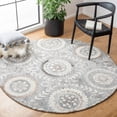 thumbnail image 2 of SAFAVIEH Suzani Sylvia Oriental Area Rug, Grey, 4' x 4' Round, 2 of 10