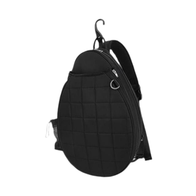 Baohd Tennis Racket Shoulder Bag Water Resistant Tennis Storage Tote White Adults Racket Black 30x10x46cm