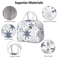 thumbnail image 4 of Womens Blue Christmas Snowflake Pattern Lunch Box for Work,Insulated Lunch Bag for Women,Loncheras Para Mujer,Leakproof Adult Lunch Bag for Work,Beach,Travel,Picnic,Camping, 4 of 7
