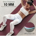 thumbnail image 5 of Extra Thick Non-Skid Dual Surface Yoga Mat, 72" x 24" x 2/5", Eco-Friendly POE, Includes Carrying Strap, Dark Red & Blue Gray, 5 of 6