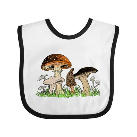 

Inktastic Mushroom Hunting for Morel Mushroom Gift Baby Boy or Baby Girl Bib