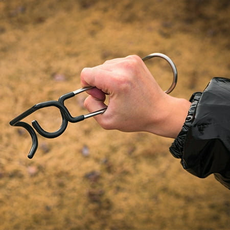 

Hesroicy Stainless Steel Camping Fishing Chair Water Bottle Holder Bracket Hanging Rack