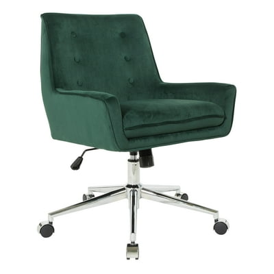 Quinn Office Chair in Emerald Green Velvet with Kuwait Ubuy