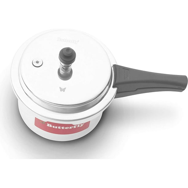 Butterfly cordial Induction Base Aluminium Pressure cooker 3 litres Silver Walmart