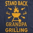 thumbnail image 2 of Mens Stand Back Grandpa Is Grilling T shirt Funny Fathers Day BBQ Tee for Guys Graphic Tees, 2 of 9