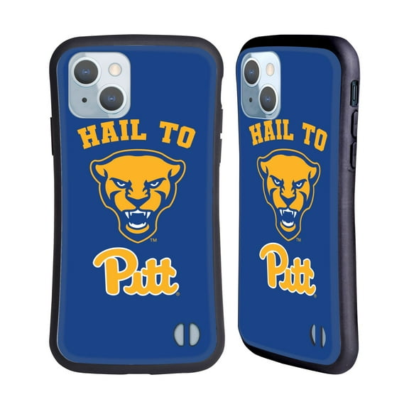 Head Case Designs Officially Licensed University Of Pittsburgh University of Pittsburgh Art Hail To Pitt Hybrid Case Compatible with Apple iPhone 14
