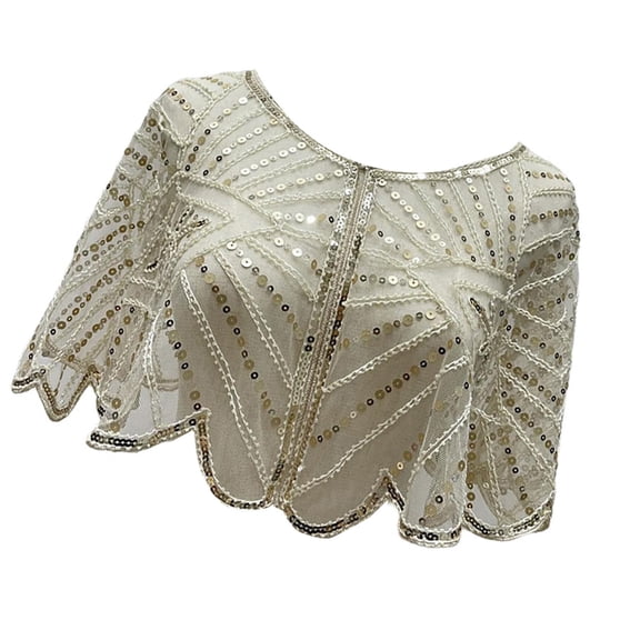 Yokua Sequins Beaded Capes Retros Evening Shawl Luxurious Women Fashion Capes