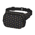 thumbnail image 2 of Fuzoiu Christmas Deers Print Unisex Square Double Layer Waist Bag,Crossbody Fanny Pack Travel Workout Accessory, 2 of 9