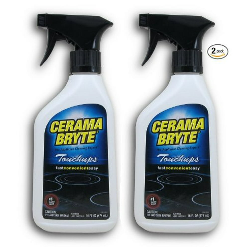 (2 Pack) Cerama Bryte Touchups Ceramic Cooktop Cleaner Trigger Spray