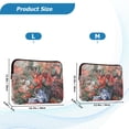 thumbnail image 4 of FORMRS 13"-13.3" Laptop Sleeve Protective Case Soft Carrying Quilted Computer Bag Cover, Red Vibrant Flowers, 4 of 7