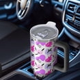 thumbnail image 6 of Modern 40oz Tumbler– Stainless Steel Insulated Tumbler with Handle and Straw, Large Capacity Travel Cup for Hot & Cold Drinks, 6 of 7