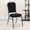 Black Dot Patterned Fabric/Silver Vein Frame, variant on Emma + Oliver 4 Pack Crown Back Banquet Stack Chair in Black Dot Fabric - Silver Vein Frame