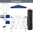 thumbnail image 5 of HOTEEL Canopy 10x10 Pop Up Canopy Tent with 3 Sidewalls Party Tents for Parties Weddings Backyard Waterproof Canopy Outdoor Commercial Canopy Event Tent with Stakes, Ropes, Dark Blue, 5 of 6