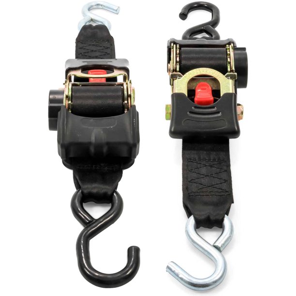 Camco 50031 Retractable Transom Tie Down Straps Features a 2" Width