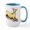 White/Blue Inside, variant on CafePress - Fawn Greyhound Drawing Large Mug - 15 oz Ceramic Large White Novelty Mug