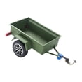 thumbnail image 3 of Fiocias RC Crawler Trailer Metal Utility Trailer Hitch Mount Remote Control Car Accessory Easy to Install Model Car Modification Suitable for Model Cars Hauling Exhibition Green, 3 of 8